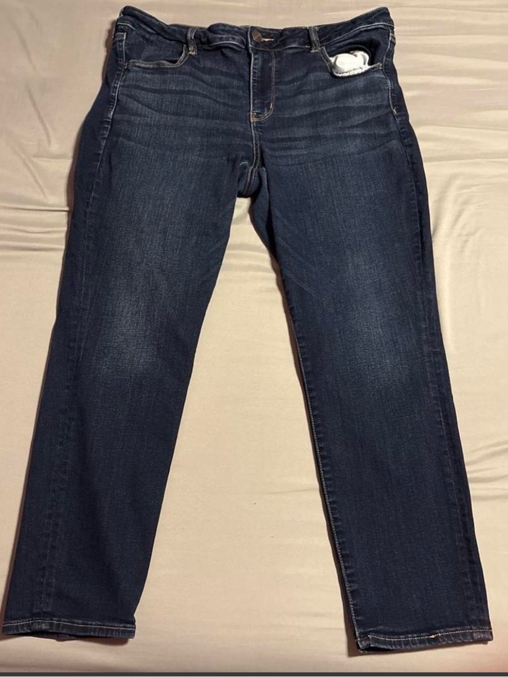 American Eagle Outfitters Navy Straight-Leg Jeans